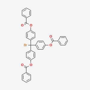 molecular formula C40H27BrO6 B1308267 4,4',4''-Tris(benzoyloxy)trityl bromide CAS No. 86610-66-4