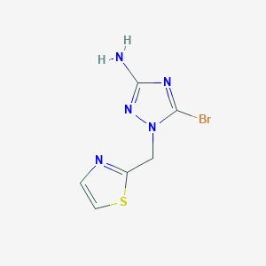 5-Bromo-1-[(1,3-thiazol-2-yl)methyl]-1H-1,2,4-triazol-3-amine