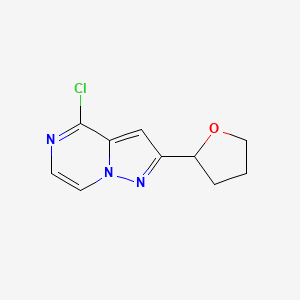 4-Chloro-2-(oxolan-2-yl)pyrazolo[1,5-a]pyrazine