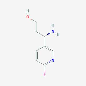 (3S)-3-Amino-3-(6-fluoro(3-pyridyl))propan-1-OL