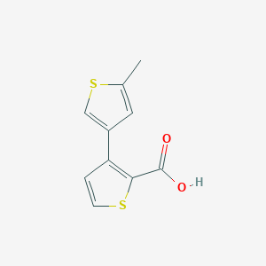 3-(5-Methylthiophen-3-yl)thiophene-2-carboxylic acid