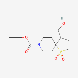 Tert-butyl 4-(hydroxymethyl)-1-thia-8-azaspiro[4.5]decane-8-carboxylate 1,1-dioxide