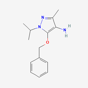 5-(Benzyloxy)-3-methyl-1-(propan-2-YL)-1H-pyrazol-4-amine