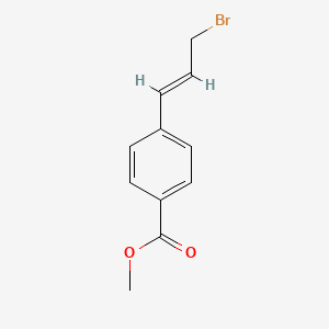 molecular formula C11H11BrO2 B13082772 Methyl 4-(3-bromoprop-1-en-1-yl)benzoate 