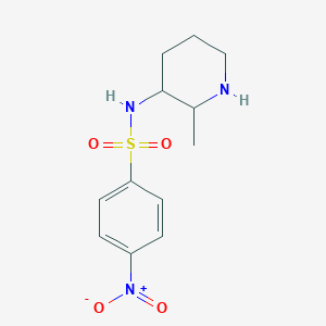 N-(2-Methylpiperidin-3-yl)-4-nitrobenzene-1-sulfonamide