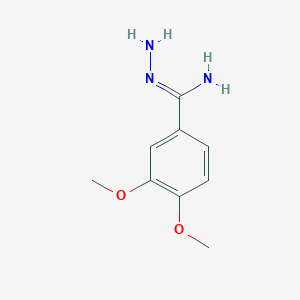 Benzenecarboximidic acid, 3,4-dimethoxy-, hydrazide