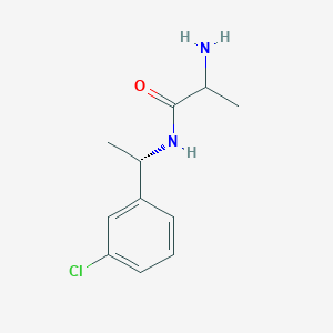 2-amino-N-[(1S)-1-(3-chlorophenyl)ethyl]propanamide