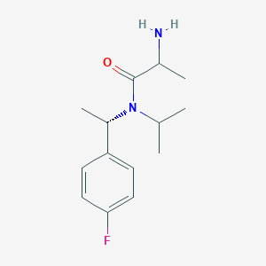 2-amino-N-[(1S)-1-(4-fluorophenyl)ethyl]-N-propan-2-ylpropanamide