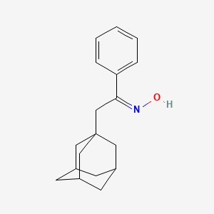 molecular formula C18H23NO B13082827 N-[2-(adamantan-1-yl)-1-phenylethylidene]hydroxylamine 