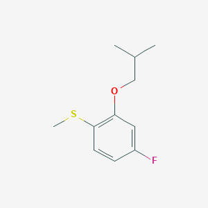 molecular formula C11H15FOS B13082852 (4-Fluoro-2-isobutoxyphenyl)(methyl)sulfane CAS No. 1443355-74-5