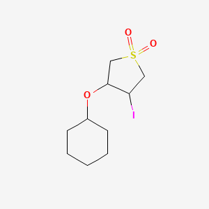 3-(Cyclohexyloxy)-4-iodo-1lambda6-thiolane-1,1-dione