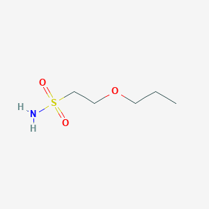 molecular formula C5H13NO3S B13082870 2-Propoxyethane-1-sulfonamide 