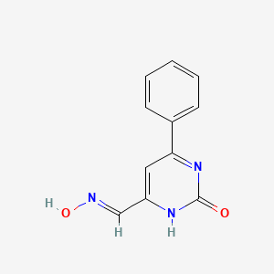 (E)-2-Oxo-6-phenyl-1,2-dihydropyrimidine-4-carbaldehyde oxime