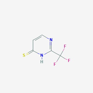 molecular formula C5H3F3N2S B1308288 2-(Trifluoromethyl)pyrimidine-4(3H)-thione CAS No. 672-43-5