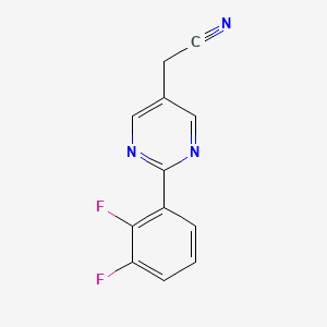 2-(2,3-Difluorophenyl)pyrimidine-5-acetonitrile