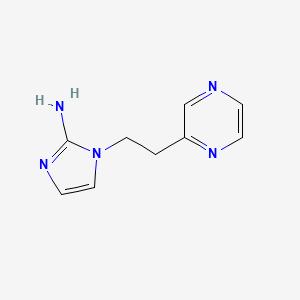 1-[2-(Pyrazin-2-YL)ethyl]-1H-imidazol-2-amine