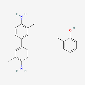 molecular formula C21H24N2O B13082921 4-(4-Amino-3-methylphenyl)-2-methylaniline;2-methylphenol 