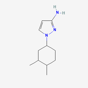 molecular formula C11H19N3 B13082939 1-(3,4-dimethylcyclohexyl)-1H-pyrazol-3-amine 