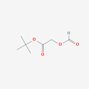 molecular formula C7H12O4 B13082946 Tert-butyl 2-formyloxyacetate 