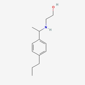 2-{[1-(4-Propylphenyl)ethyl]amino}ethan-1-ol