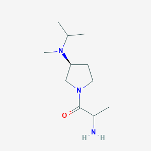 2-amino-1-[(3S)-3-[methyl(propan-2-yl)amino]pyrrolidin-1-yl]propan-1-one