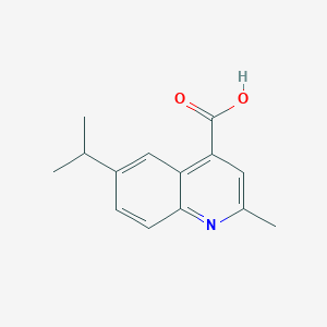 molecular formula C14H15NO2 B1308299 6-异丙基-2-甲基喹啉-4-羧酸 CAS No. 897561-02-3