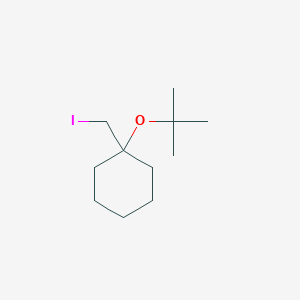 molecular formula C11H21IO B13083014 1-(tert-Butoxy)-1-(iodomethyl)cyclohexane 