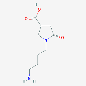 1-(4-Aminobutyl)-5-oxopyrrolidine-3-carboxylic acid