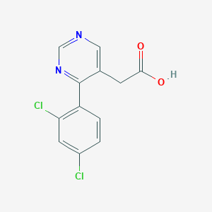 2-(4-(2,4-Dichlorophenyl)pyrimidin-5-yl)acetic acid