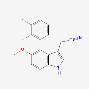 2-(4-(2,3-Difluorophenyl)-5-methoxy-1H-indol-3-yl)acetonitrile