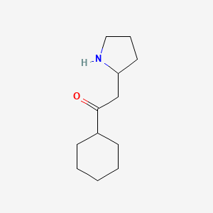 1-Cyclohexyl-2-(pyrrolidin-2-yl)ethan-1-one