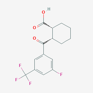 (1R,2S)-2-[3-fluoro-5-(trifluoromethyl)benzoyl]cyclohexane-1-carboxylic acid