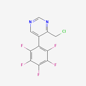 4-(Chloromethyl)-5-(perfluorophenyl)pyrimidine