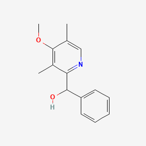 molecular formula C15H17NO2 B13083084 (4-Methoxy-3,5-dimethylpyridin-2-yl)(phenyl)methanol 