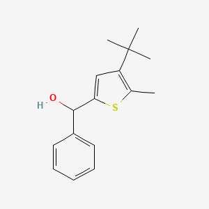 molecular formula C16H20OS B13083098 (4-(tert-Butyl)-5-methylthiophen-2-yl)(phenyl)methanol 