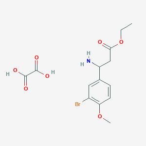 Ethyl 3-amino-3-(3-bromo-4-methoxyphenyl)propanoate oxalate