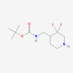 tert-Butyl N-[(3,3-difluoropiperidin-4-yl)methyl]carbamate