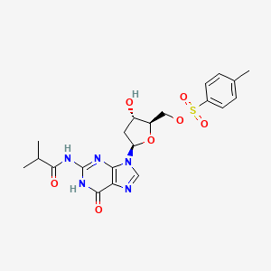 [(2R,3S,5R)-3-hydroxy-5-[2-(2-methylpropanoylamino)-6-oxo-1H-purin-9-yl]oxolan-2-yl]methyl 4-methylbenzenesulfonate