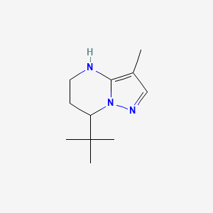 7-tert-Butyl-3-methyl-4H,5H,6H,7H-pyrazolo[1,5-a]pyrimidine