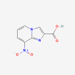 molecular formula C8H5N3O4 B1308327 8-硝基咪唑并[1,2-a]吡啶-2-羧酸 CAS No. 904805-44-3