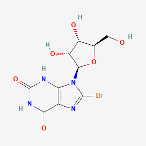 molecular formula C10H11BrN4O6 B13083270 8-Bromoxanthosine CAS No. 3001-46-5