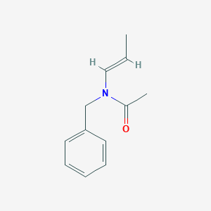 molecular formula C12H15NO B13083272 N-Benzyl-N-(prop-1-en-1-yl)acetamide 