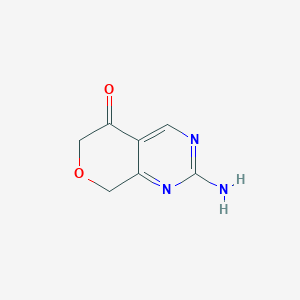 2-amino-6,8-dihydro-5H-pyrano[3,4-d]pyrimidin-5-one