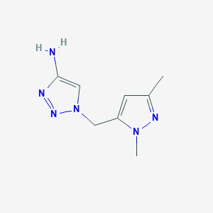 1-[(1,3-dimethyl-1H-pyrazol-5-yl)methyl]-1H-1,2,3-triazol-4-amine