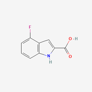 molecular formula C9H6FNO2 B1308328 4-氟-1H-吲哚-2-羧酸 CAS No. 399-68-8