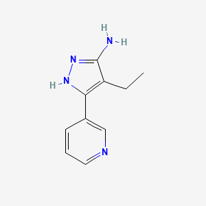 4-Ethyl-3-(pyridin-3-YL)-1H-pyrazol-5-amine