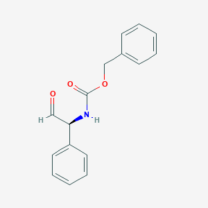 molecular formula C16H15NO3 B13083315 Cbz-L-phenylglycinal CAS No. 194599-71-8