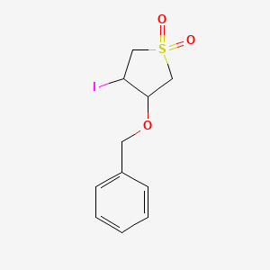 3-(Benzyloxy)-4-iodo-1lambda6-thiolane-1,1-dione