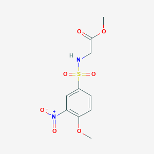 Methyl {[(4-methoxy-3-nitrophenyl)sulfonyl]amino}acetate