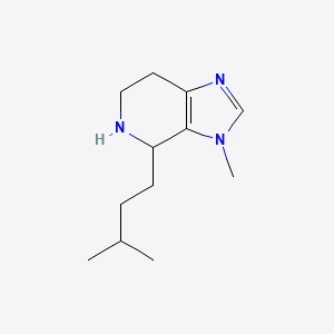 molecular formula C12H21N3 B13083349 3-Methyl-4-(3-methylbutyl)-3H,4H,5H,6H,7H-imidazo[4,5-c]pyridine 